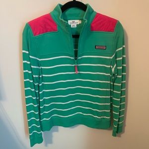 Vineyard Vines Striped Quarterzip